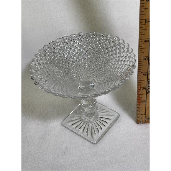 Vintage Miss America Compote with Pedestal ~ Hocking Glass Co~ 1935-1937 - Picture 5 of 7